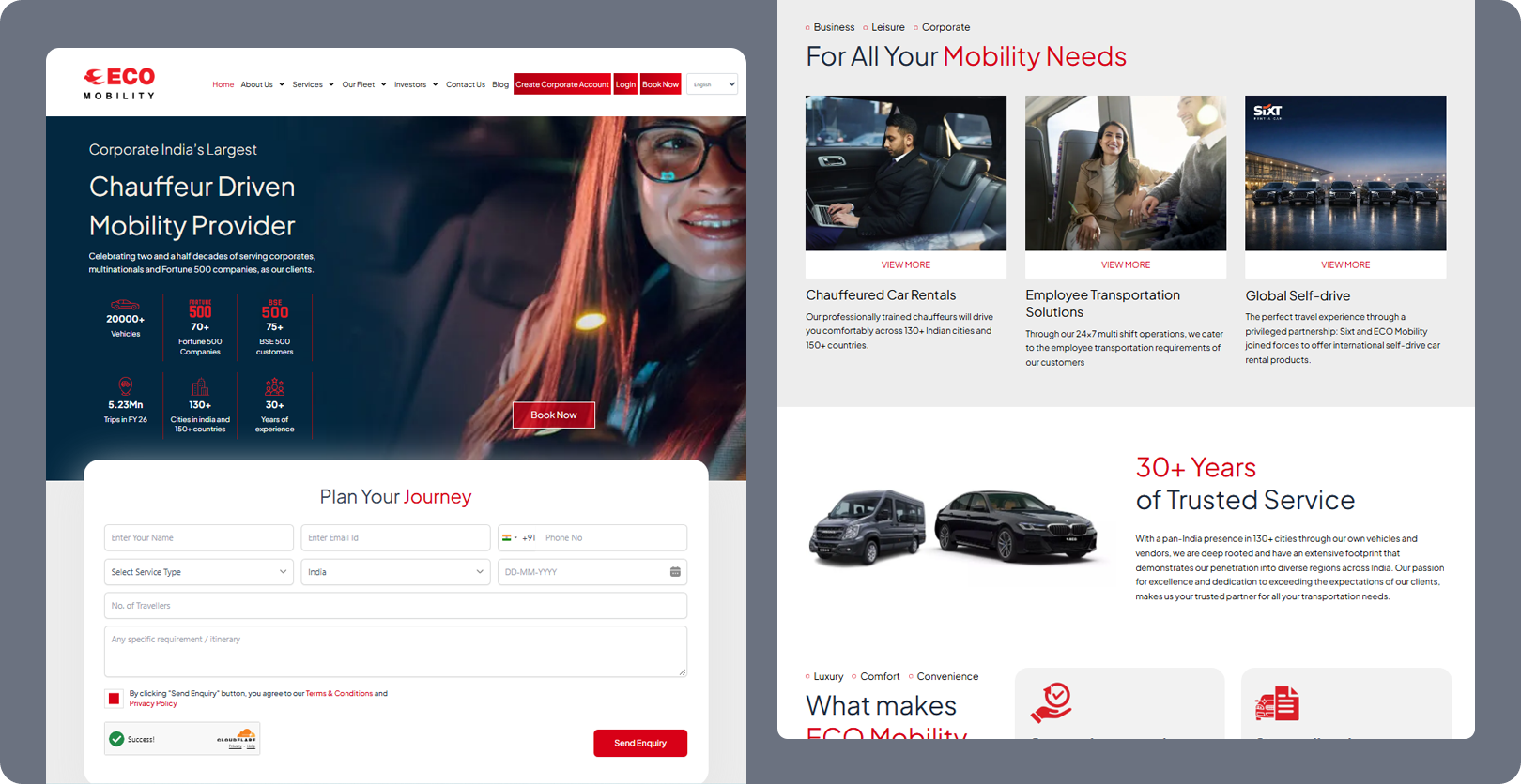SaaS Platform Redesign — homepage