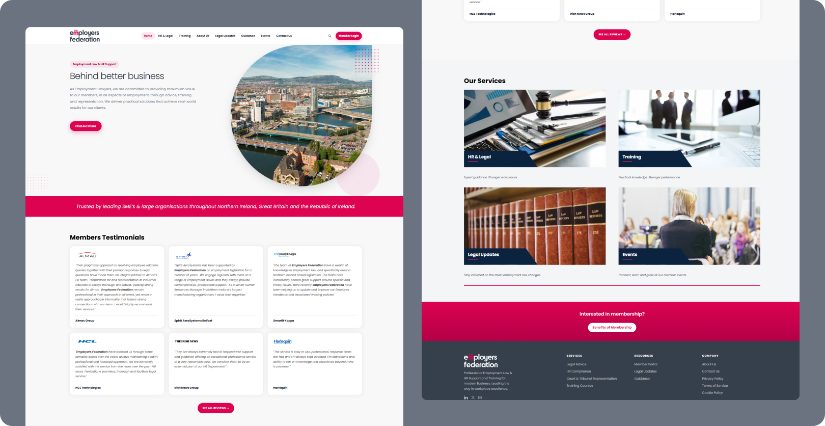 SaaS Platform Redesign — homepage